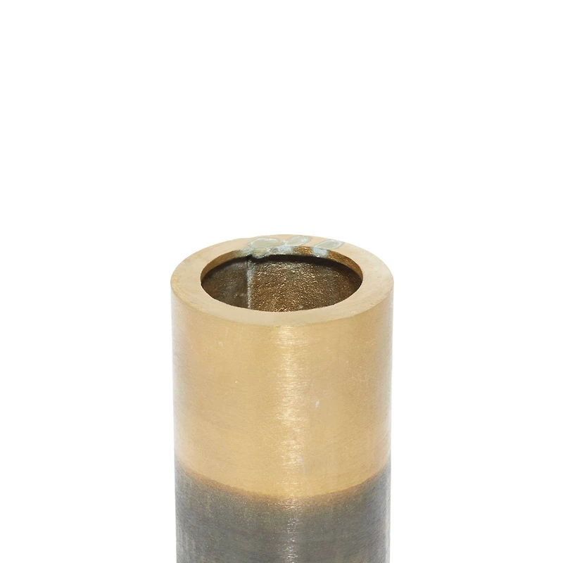 The Novogratz 10" Brown Aluminum Rustic Vase