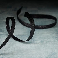 3/8" x 5yd. Black Woven Ribbon by Celebrate It™ Classic