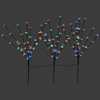 2.5ft. Cherry Blossom LED Lit Artificial Tree Branches, 3ct. 