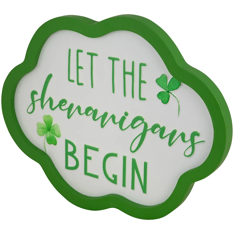 Let the Shenanigans Begin Framed Wall Sign