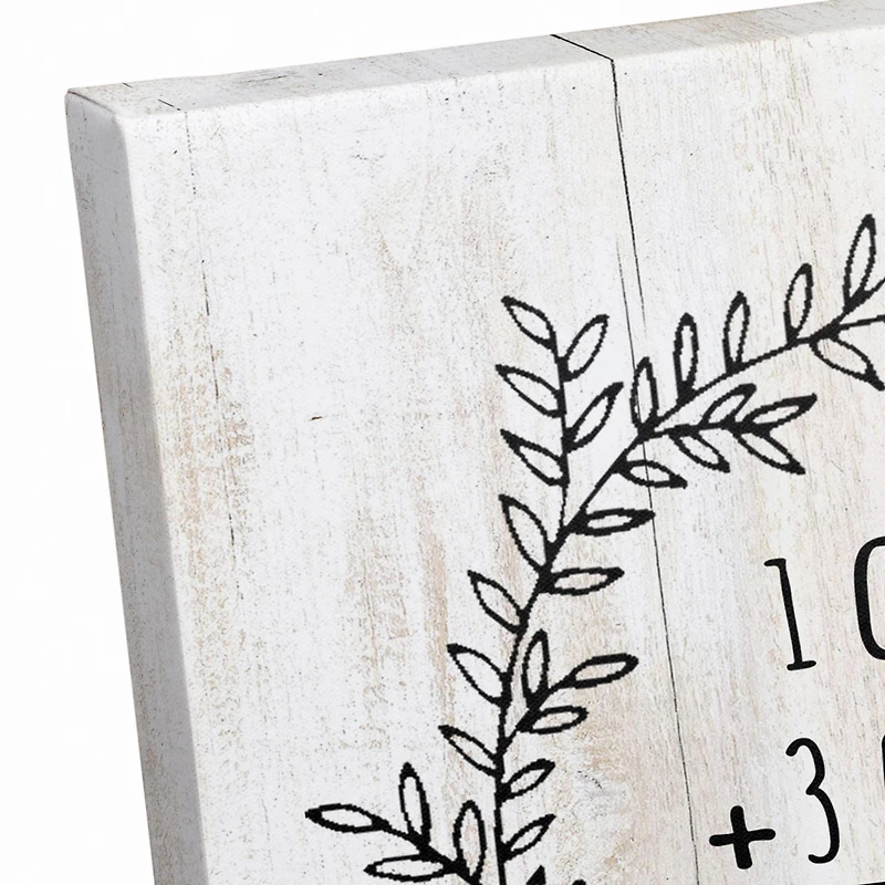 Easter Math Wreath Canvas Wall Art