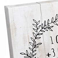 Easter Math Wreath Canvas Wall Art