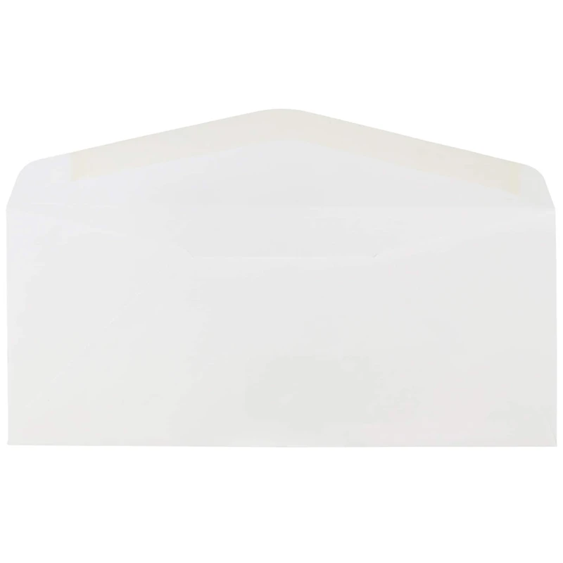 JAM Paper 4" x 9.5" White Commercial Window Envelope