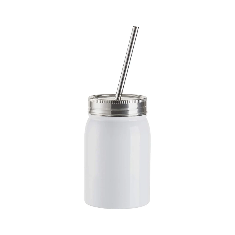Craft Express 4ct. 17oz. Sublimation Mason Jars w/Straws