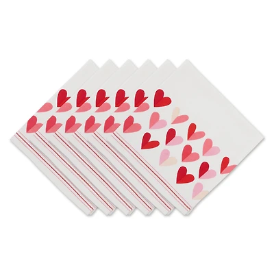 DII® Two Hearts Print Napkins, 6ct.