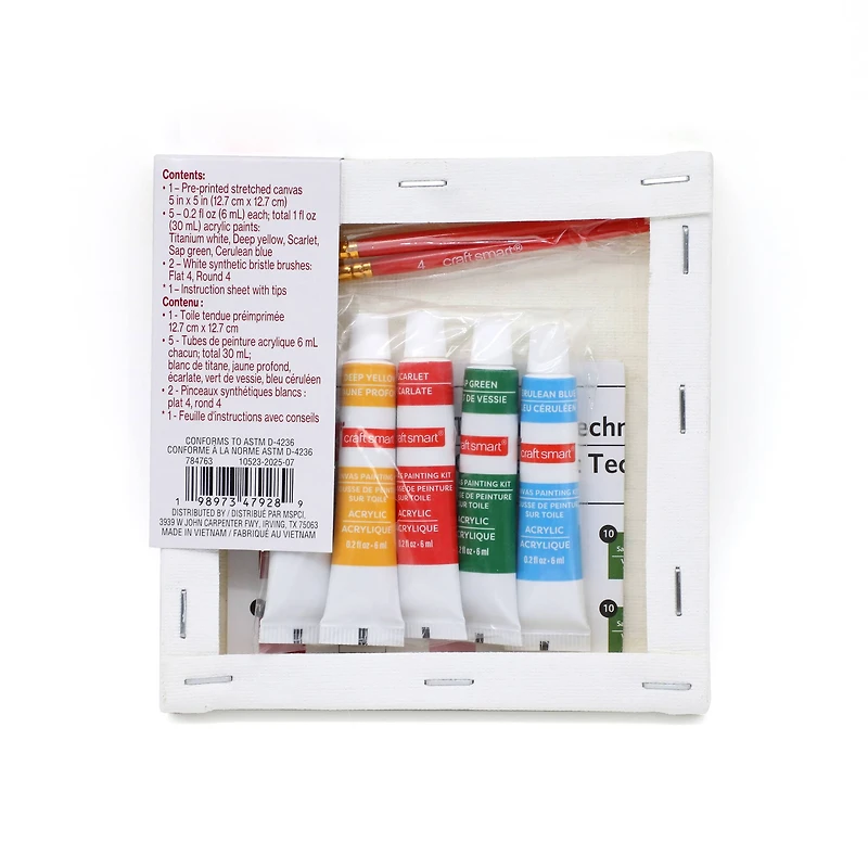 5" x 5" Log Cabin Canvas Painting Kit by Artist's Loft™