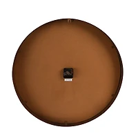 Hello Honey® 23.5'' Metal Wall Clock Mirror with Antiqued Bronze Finish Trim