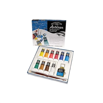 Winsor & Newton™ Artisan Water Mixable Oil Colour™ 10 Color Studio Set