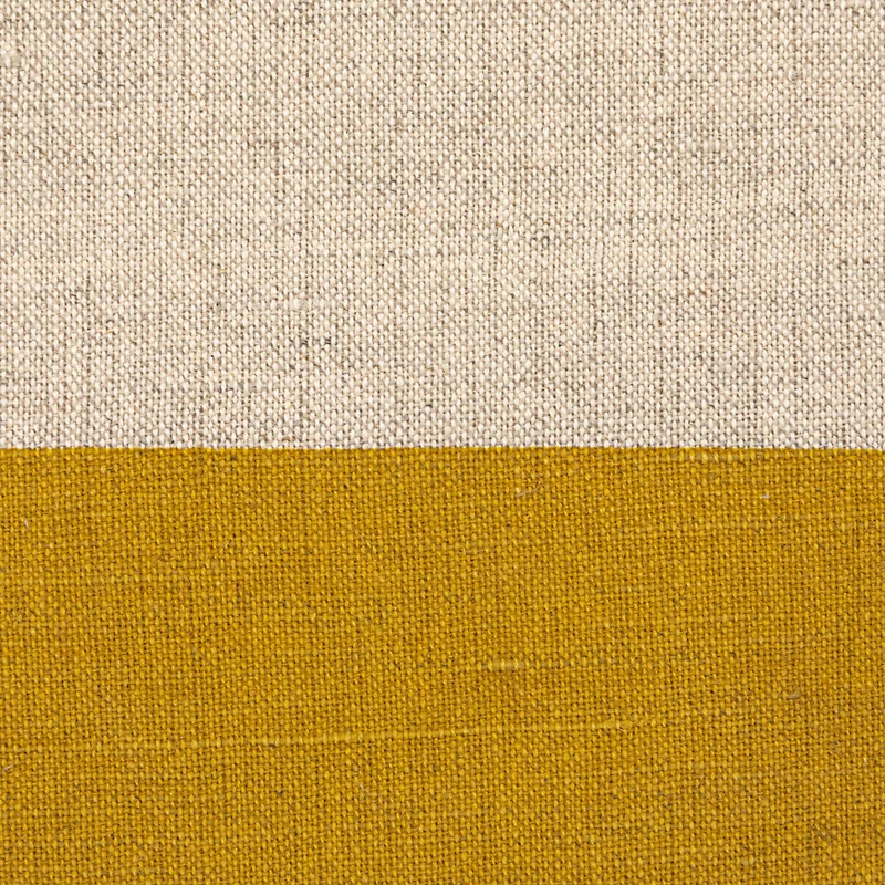 Hello Honey® 20" Yellow & Natural Cotton & Linen Striped Pillow