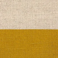 Hello Honey® 20" Yellow & Natural Cotton & Linen Striped Pillow