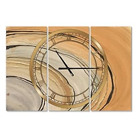 Designart 'Glam Canion Ii Modern Multipanel Wall Clock