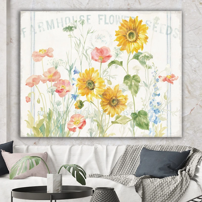 Designart - Floursack Florals I