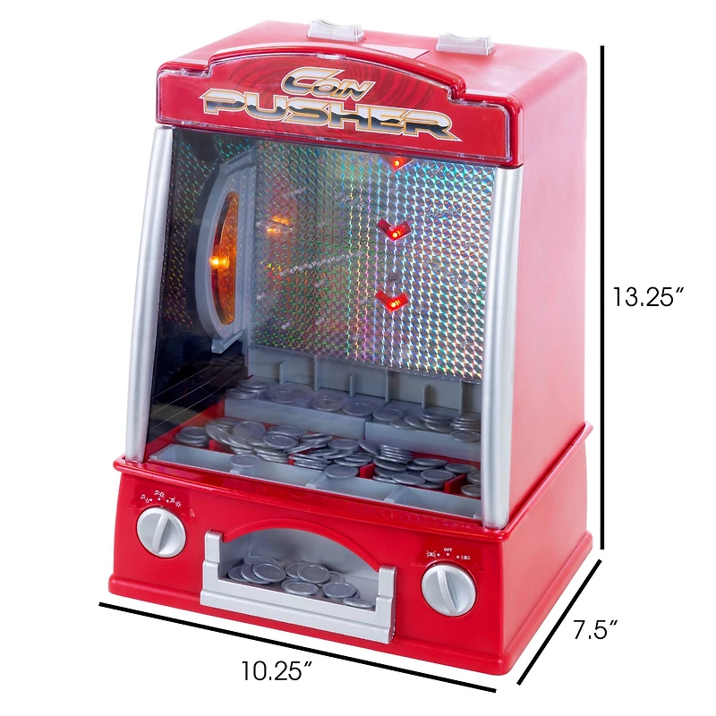 Toy Time Coin Pusher Miniature Classic Arcade Game