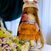 SINGER® Orange Tulle Fabric Roll, 6" x 100yd.