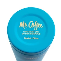 Mr. Coffee Javelin 16oz. Blue Stainless Steel Thermal Travel Bottle