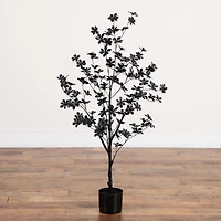 4ft. Artificial Halloween Black Enkianthus Tree