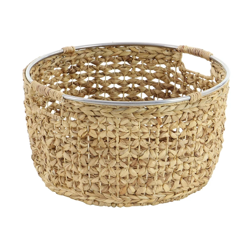 Tan Sea Grass Natural Storage Basket Set