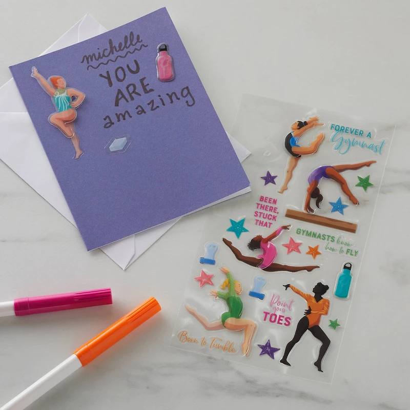 Gymnastics Dimensional Stickers by Recollections™