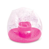 Make It Real 3C4G® Pink Glitter Confetti Inflatable Chair