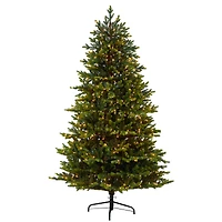 7ft. Pre-Lit North Carolina Fir Artificial Christmas Tree with Clear Lights