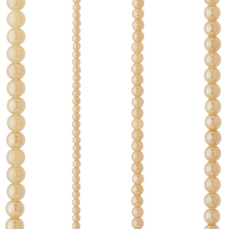 12 Pack: Champagne Silverite Round Glass Beads by Bead Landing™