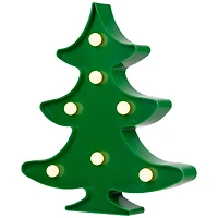 8.75" Green Christmas Tree Marquee Wall Sign