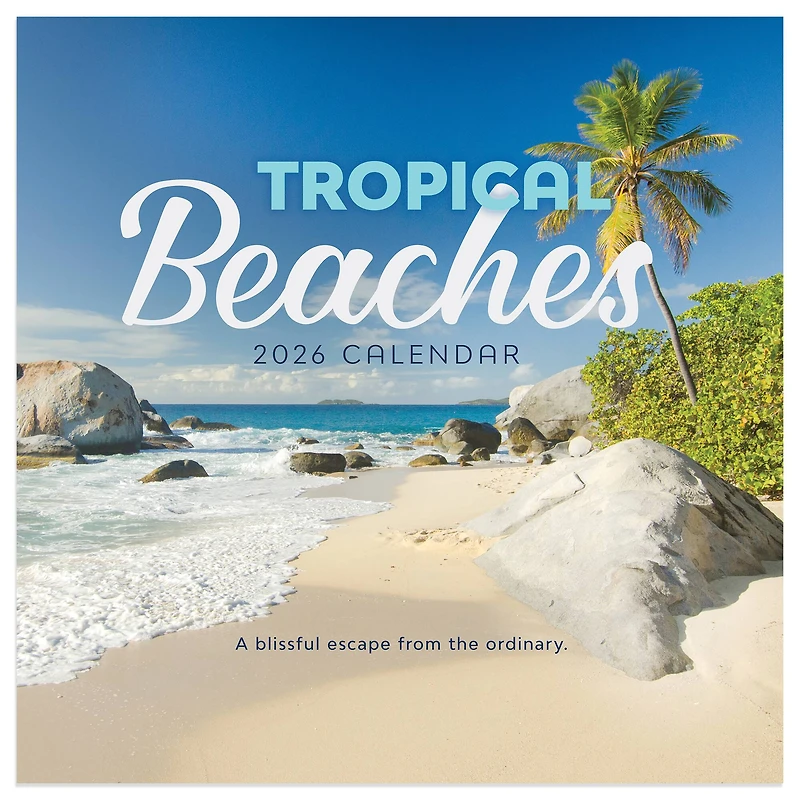 2026 Tropical Beaches Mini Calendar