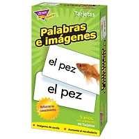 Trend Enterprises® Palabras e imágenes (SP) Skill Drill Flash Cards
