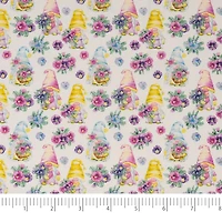 SINGER Gnomes & Morning Glory Cotton Fabric