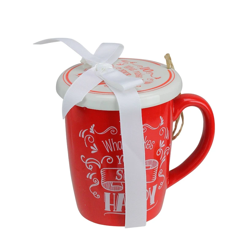 Red & White Soul Happy Mug & Ornament Gift Set