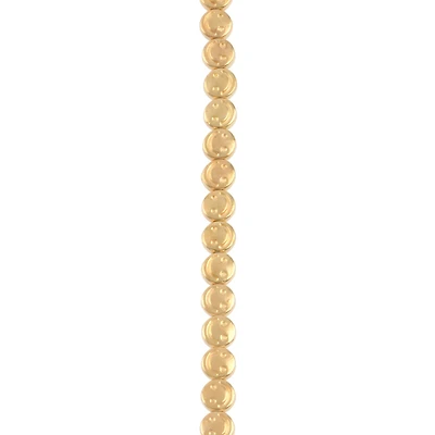 Gold Metal Smiley Face Coin Beads, 5.5mm by Bead Landing™