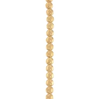 Gold Metal Smiley Face Coin Beads, 5.5mm by Bead Landing™