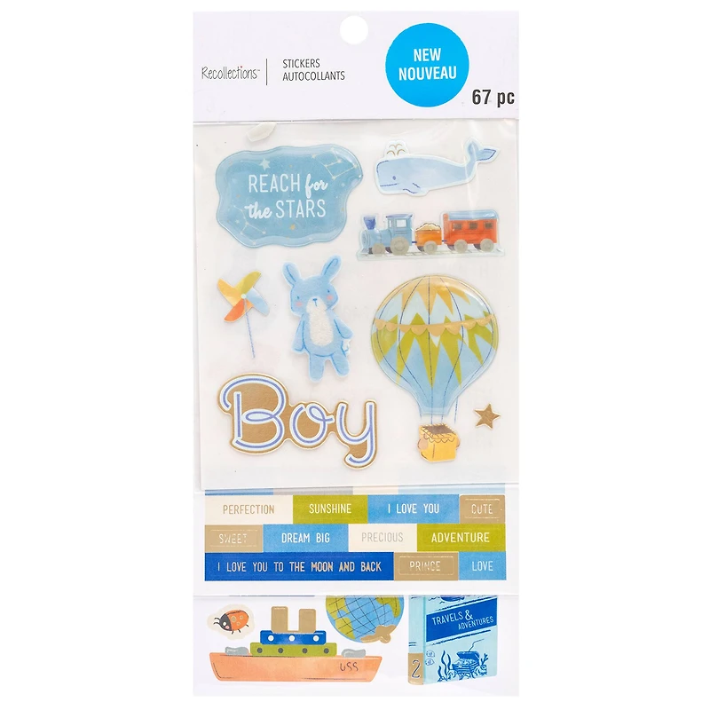 Boy Adventure Baby Stickers by Recollections™