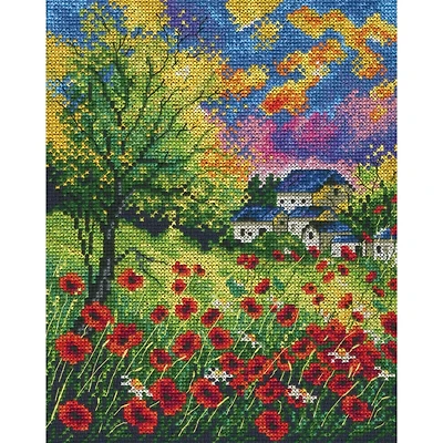 RTO Run Away Poppies Cross Stitch Kit