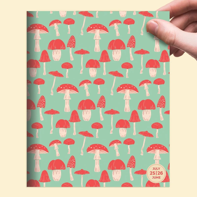 TF Publishing 2025-2026 Magic Mushroom Medium Monthly Planner