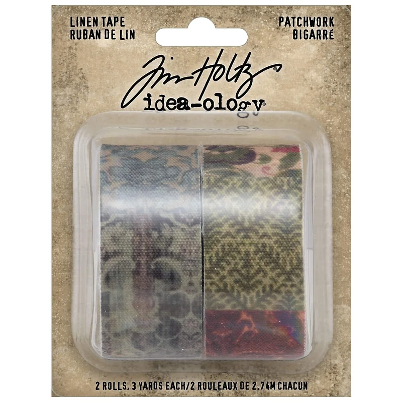 Tim Holtz® Idea-Ology® Patchwork Linen Tape, 2ct.