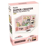 Rolife® Super Creator Double Joy Bubble Tea DIY Miniature Kit
