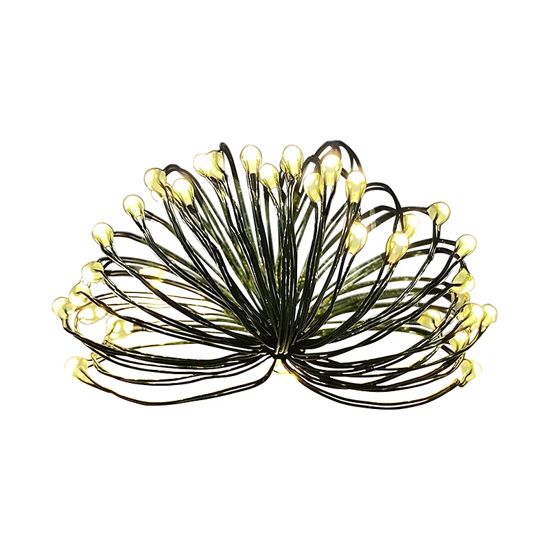 36ct. Warm White LED Bead String Lights on Green Wire by Ashland®