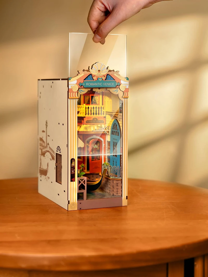 Rolife® Romantic Venice DIY Book Nook Shelf Insert Kit