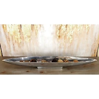 36" Silver Aluminum Modern Boat Tray
