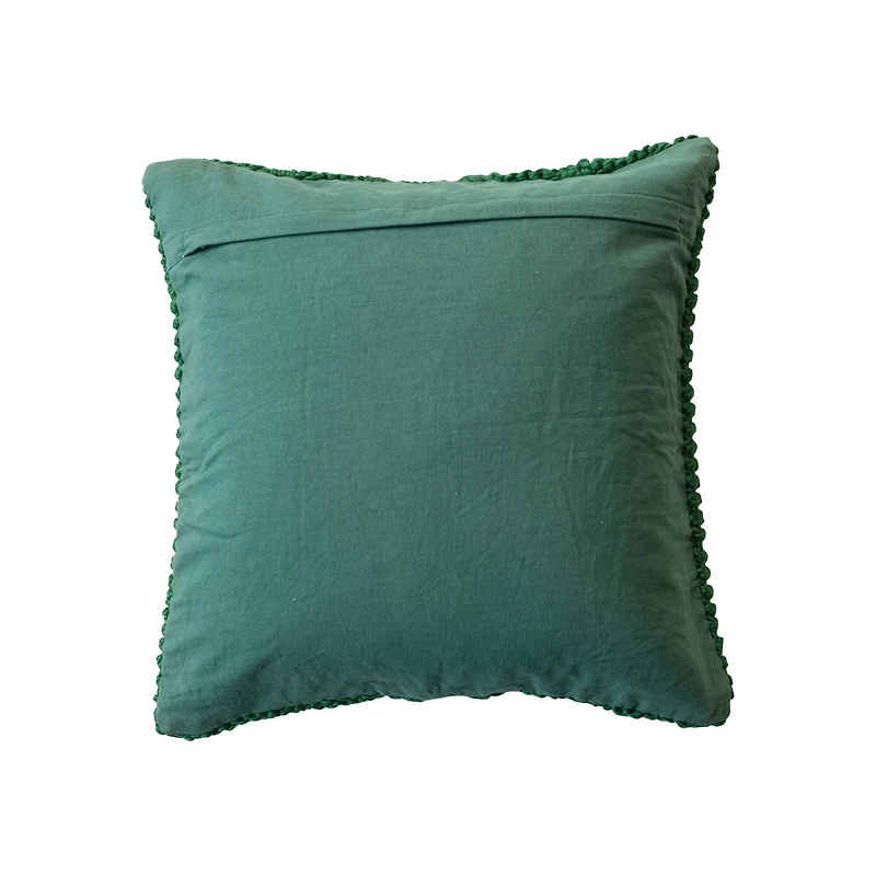 Hello Honey® 20" Green Cable Knit Accent Pillow