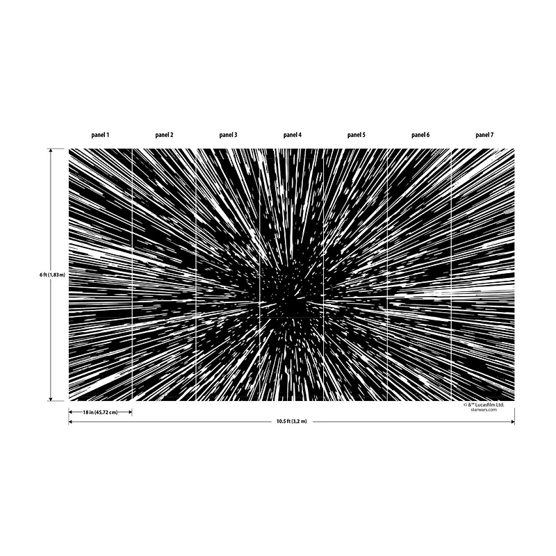 RoomMates Hyper Space Peel & Stick Mural