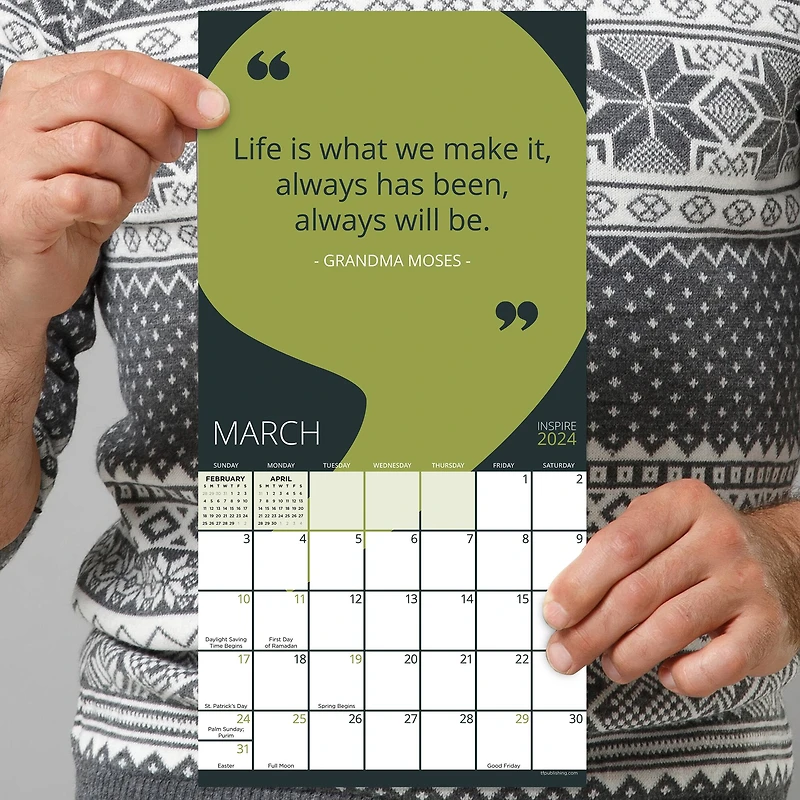 TF Publishing 2024 Inspire Mini Calendar