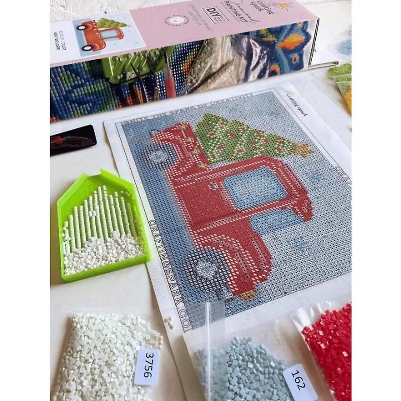 Crafting Spark New Year Lorry Diamond Painting Kit