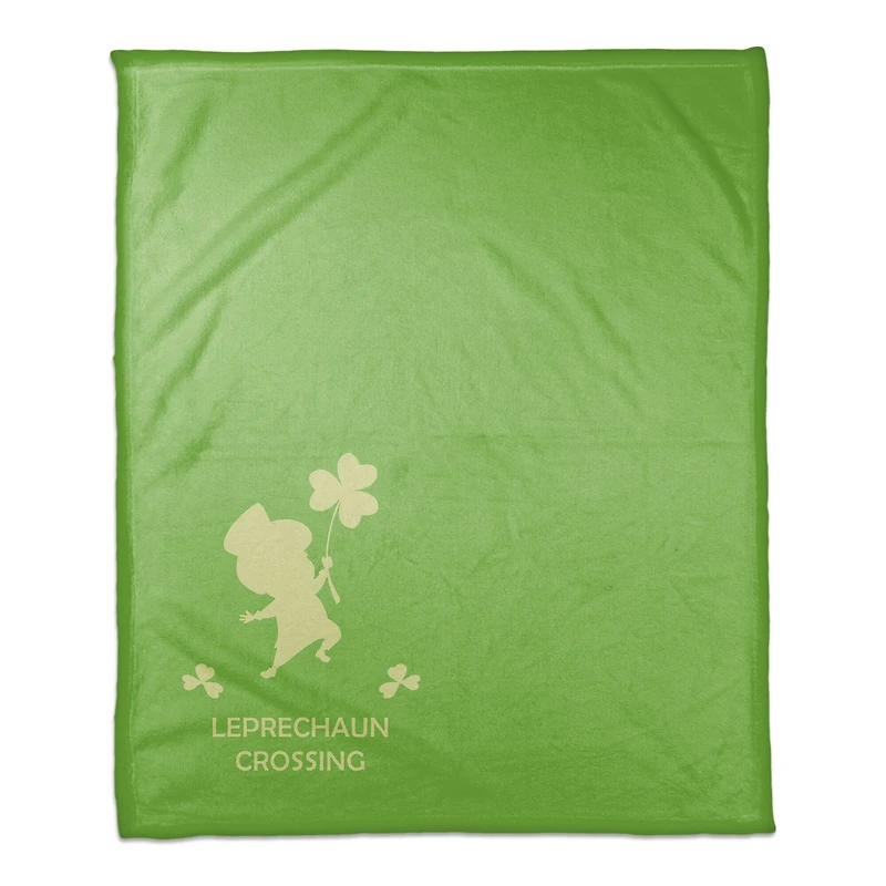 Leprechaun Crossing 50" x 60" Coral Fleece Blanket
