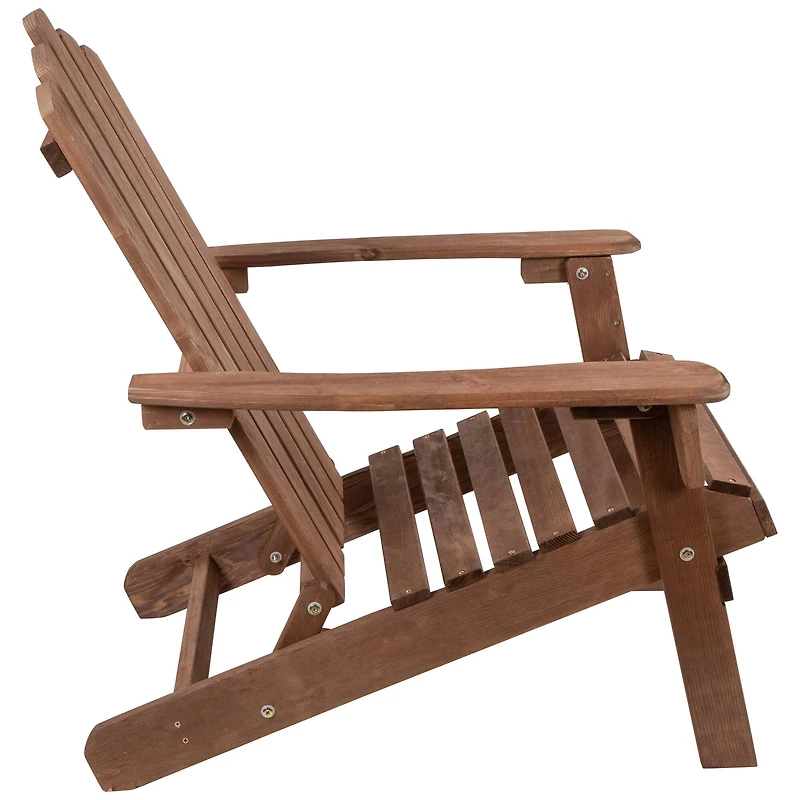 36" Classic Folding Wooden Adirondack Chair