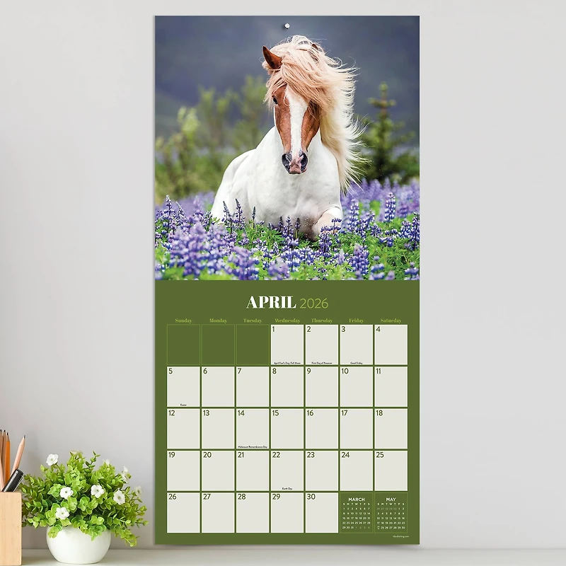 2026 Horses Wall Calendar