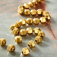 12 Pack: Gold Metal Rondelle Beads, 6mm by Bead Landing™