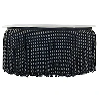 5.5" Faux Leather Rhinestone Fringe Trim by Celebrate It