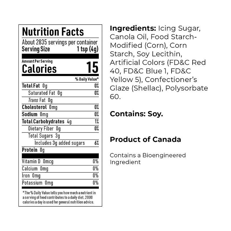 AC Food Crafting Bulk 12mm Polished Sequin Sprinkles, 25lb.